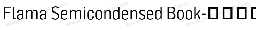 Flama Semicondensed Book字体转换